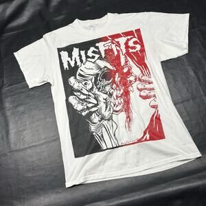 Vintage 80s Misfits Skull Pushead Shirt Rare Medium - Fan Screen print